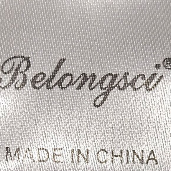 BELONGSCI Women's ultra white Plus size sheer clip dot Bell sleeve midi dress - Picture 7 of 10